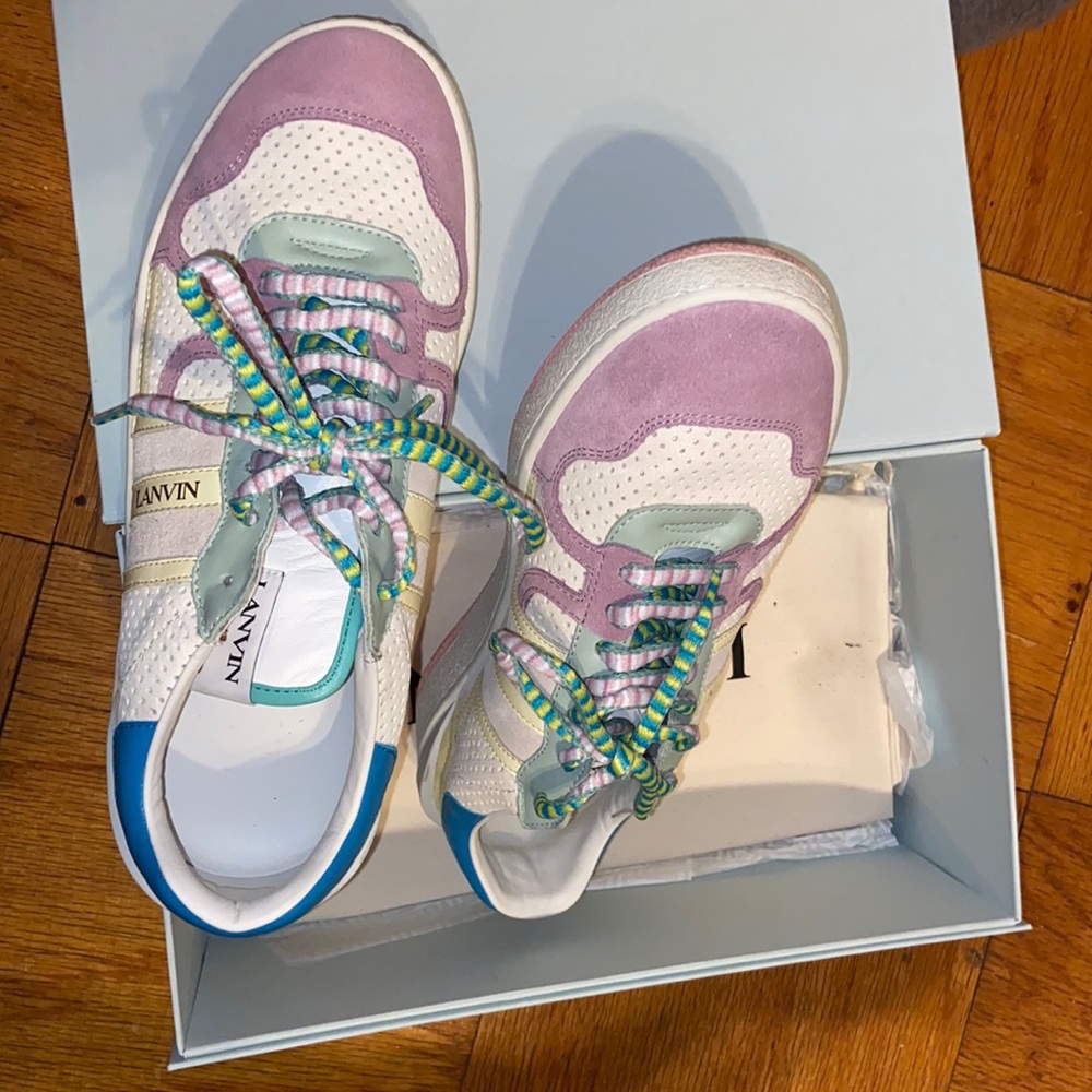 Lanvin curb sneakers